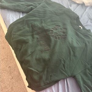 Abercrombie & Fitch Dark Green Oversized Sweatshirt